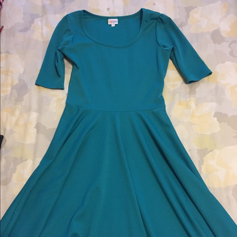 Teal Midi Nicole dress size medium